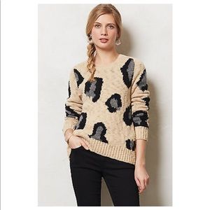 Anthropologie leopard print sweater.